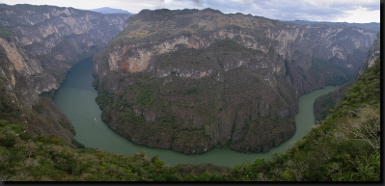 Kaňon Sumidero v jižním Mexiku