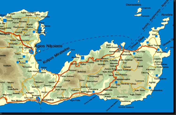 Mapa provincie Lassíthi