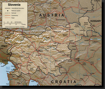 Mapka Slovinska
