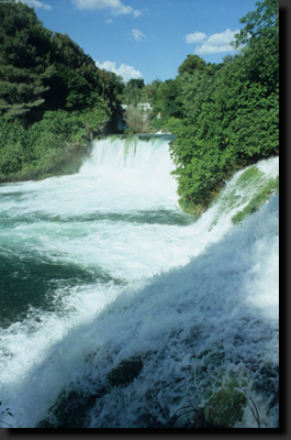 Vodopády na řece Krka